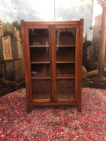 Antique Oak Bookcase, Mission Style Oak Bookcase
