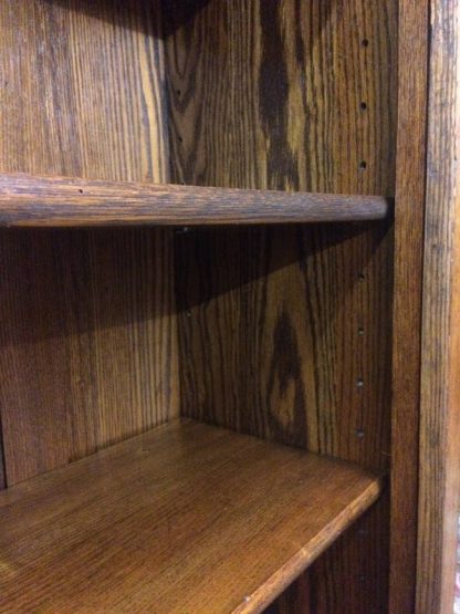 Antique Oak Bookcase, Mission Style Oak Bookcase - Image 7