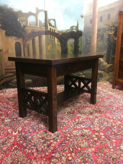 Oak Mission Style Desk, Arts and Crafts Desk - Image 4