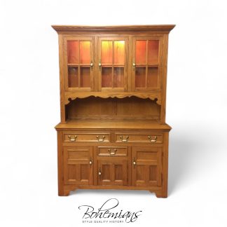 Vintage Oak China Cabinet, Pennsylvania House Furniture