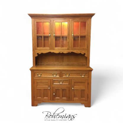 Vintage Oak China Cabinet, Pennsylvania House Furniture