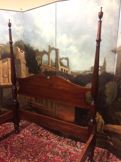 Vintage Mahogany Bed, Poster Bed, Full Size Bed - Image 8