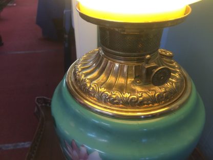 Antique Gone with the Wind Style Lamp, Chrysanthemum Lamp - Image 4
