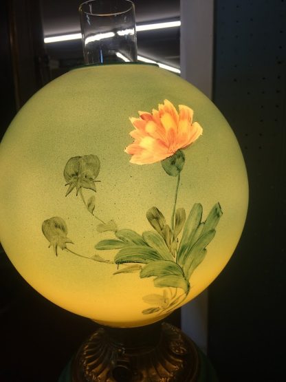 Antique Gone with the Wind Style Lamp, Chrysanthemum Lamp - Image 5