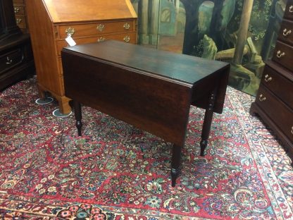 Antique Drop Leaf Table, Mahogany Drop Leaf Table - Image 3