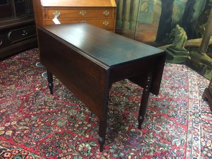 Antique Drop Leaf Table, Mahogany Drop Leaf Table - Image 4