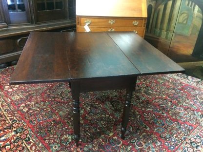 Antique Drop Leaf Table, Mahogany Drop Leaf Table - Image 7