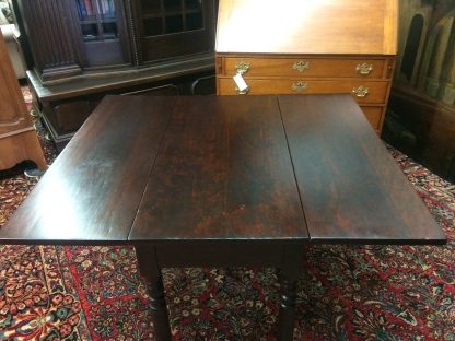 Antique Drop Leaf Table, Mahogany Drop Leaf Table - Image 8