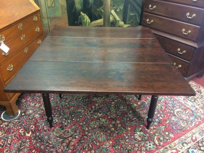 Antique Drop Leaf Table, Mahogany Drop Leaf Table - Image 9