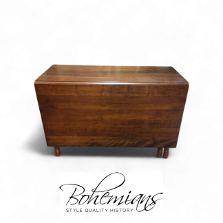 Vintage Drop Leaf Table, Cherry Drop Leaf Table, Gateleg Table