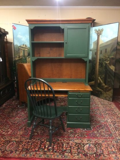 Vintage Ethan Allen Desk, Computer Desk, Green Desk - Image 3