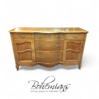 Vintage French Provincial Server Buffet, Cherry Server
