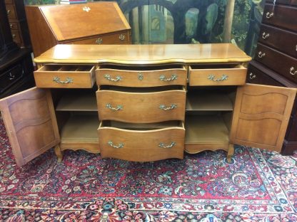 Vintage French Provincial Server Buffet, Cherry Server - Image 4