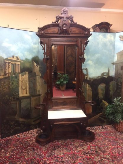 Antique Hall Tree, Victorian Coat Rack - Image 13