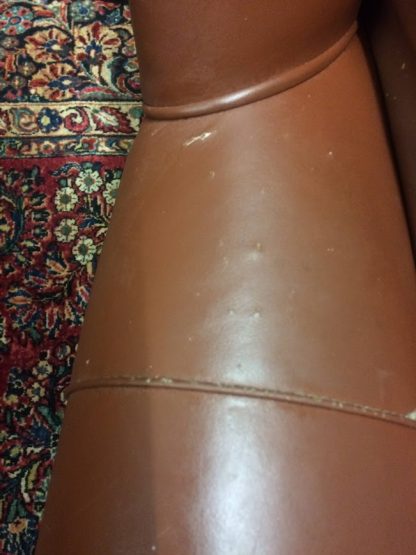 Vintage Leather Chair and Ottoman, Hancock and Moore Furniture - Image 5