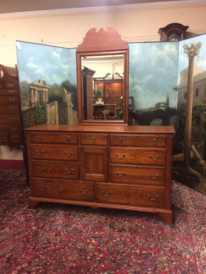 Vintage Oak Dresser with Mirror, Bob Timberlake for Lexington Dresser - Image 2