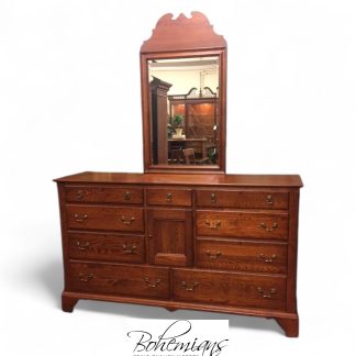 Vintage Oak Dresser with Mirror, Bob Timberlake for Lexington Dresser