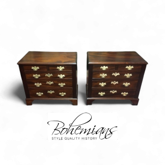 Vintage Mahogany Nightstand Chests, Pair of Nightstand Chests Mahogany