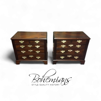 Vintage Mahogany Nightstand Chests, Pair of Nightstand Chests Mahogany
