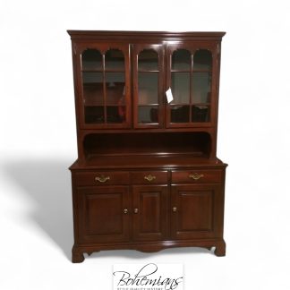 Vintage Statton Hutch, Cherry Hutch Cabinet