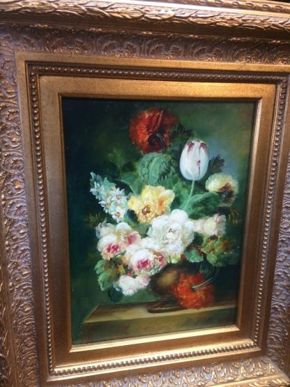 Vintage Oil on Canvas, Signed and Framed, Floral Still Life - Image 5