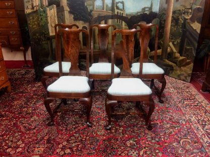 Vintage Walnut Dining Chairs, Set of Five Chairs - Image 2