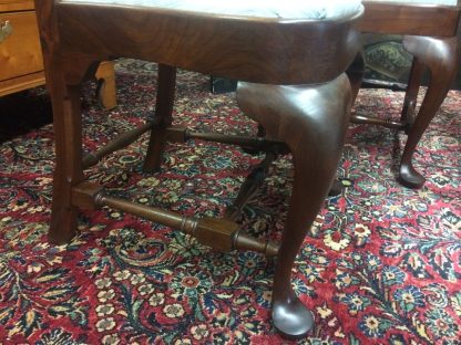 Vintage Walnut Dining Chairs, Set of Five Chairs - Image 9