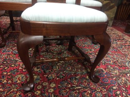 Vintage Walnut Dining Chairs, Set of Five Chairs - Image 10