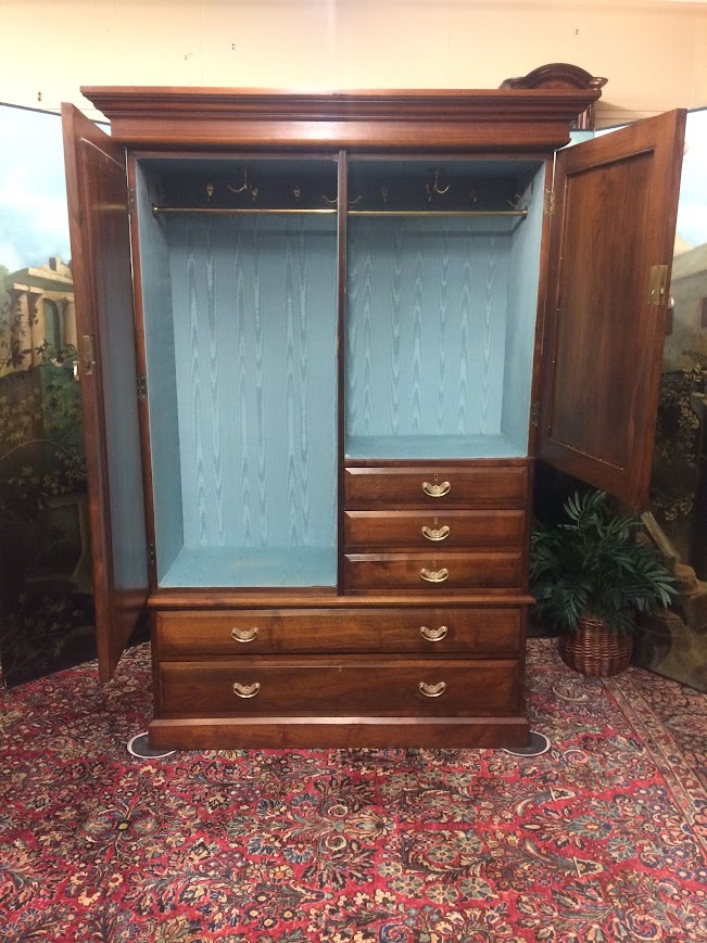 Antique Wardrobe, Gentleman's Wardrobe, Art Nouveau Wardrobe - Image 4