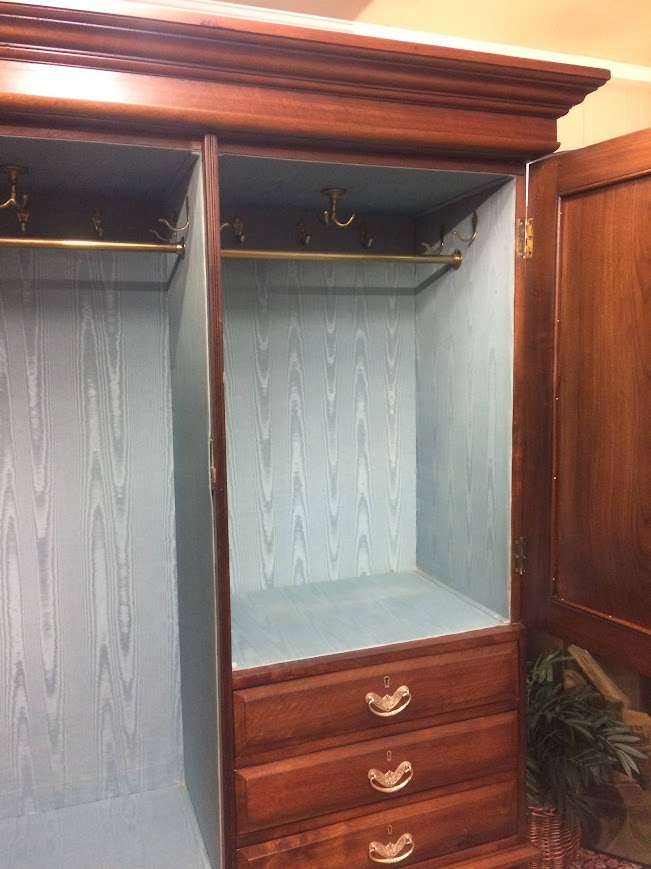Antique Wardrobe, Gentleman's Wardrobe, Art Nouveau Wardrobe - Image 6