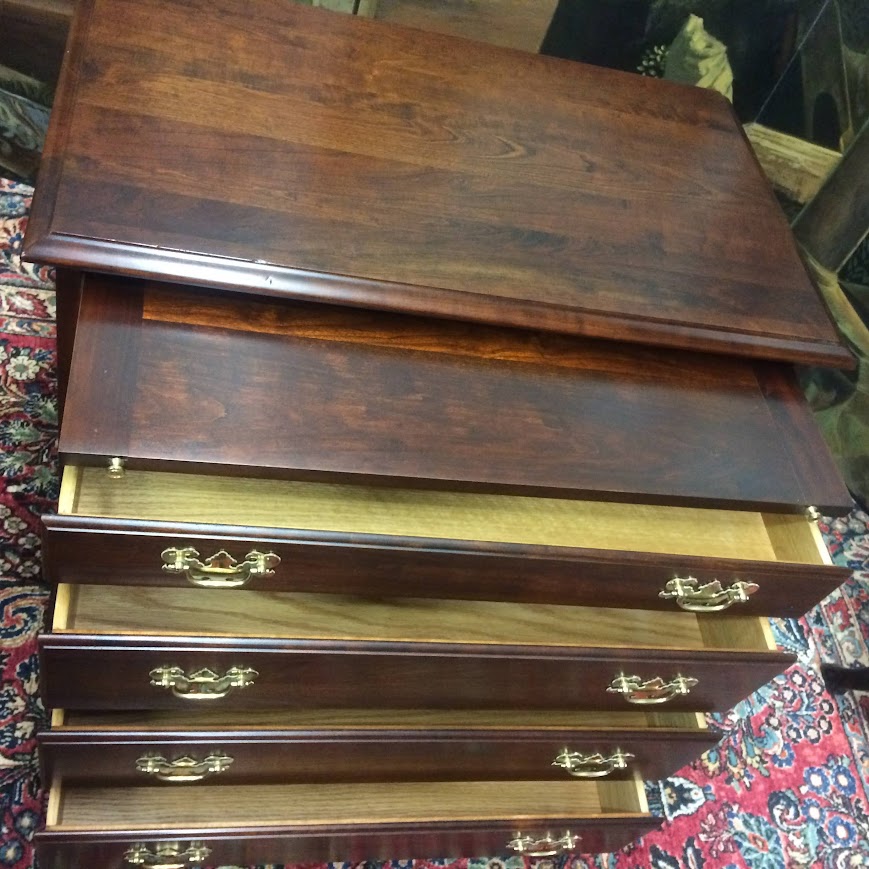 Vintage Bachelor Chest, Accent Chest, Cherry Dresser - Image 10