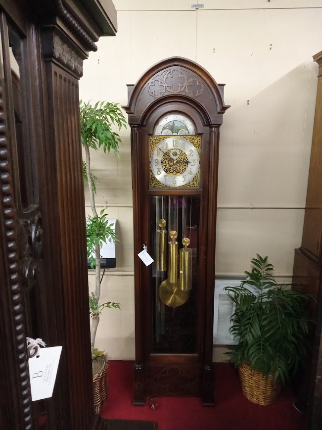 Vintage Grandfather Clock, Tubular Bell Clock