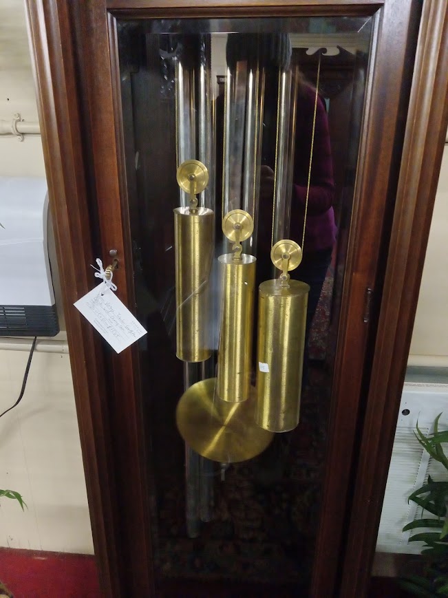 Vintage Grandfather Clock, Tubular Bell Clock - Image 3