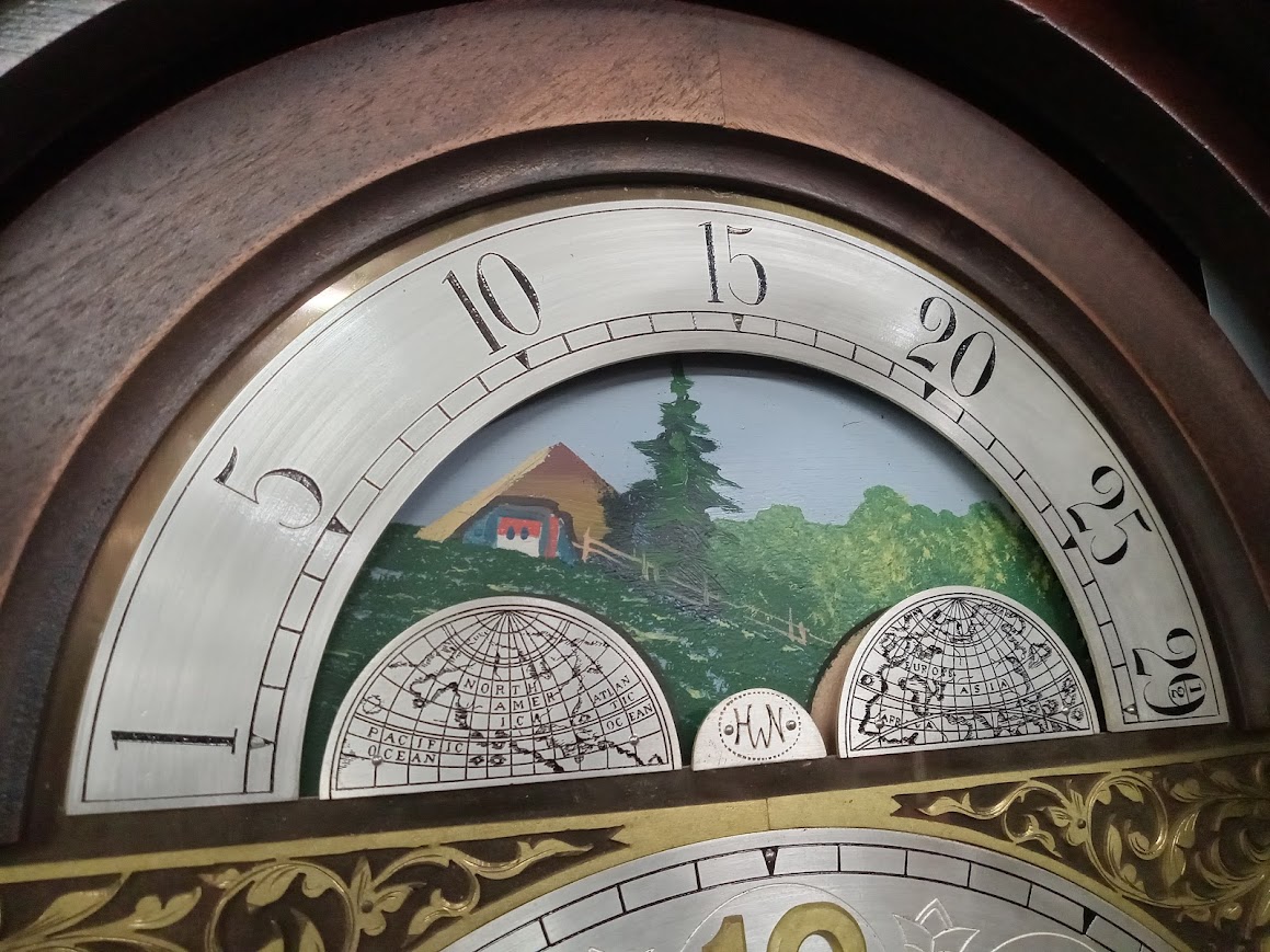 Vintage Grandfather Clock, Tubular Bell Clock - Image 7