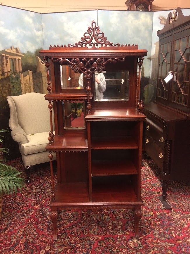 Antique Étagère, Victorian Shelf Cabinet - Image 2