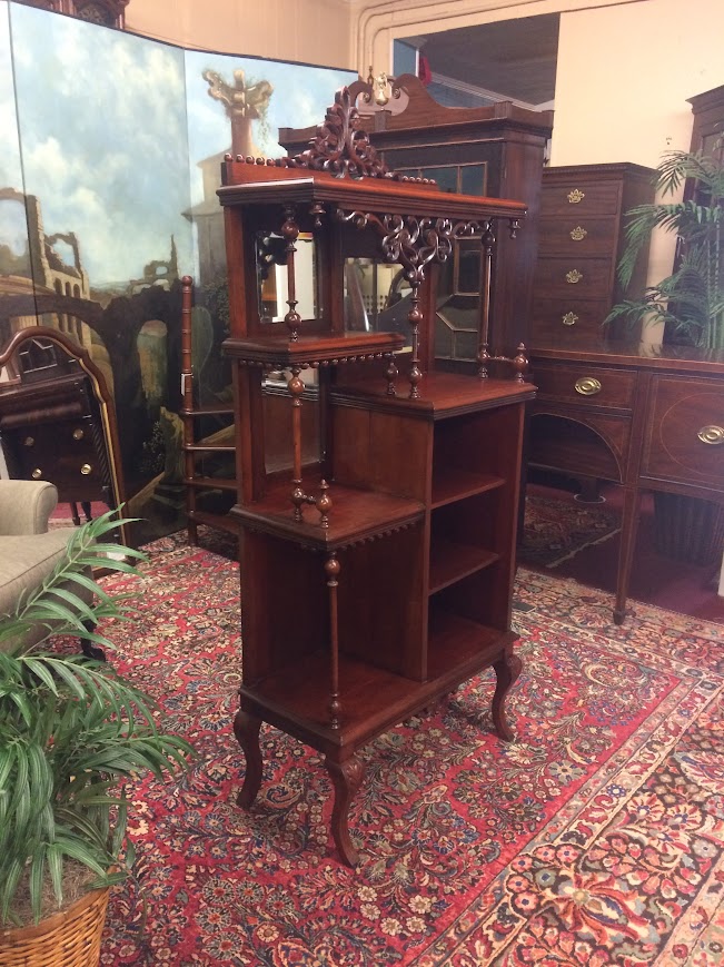 Antique Étagère, Victorian Shelf Cabinet - Image 3