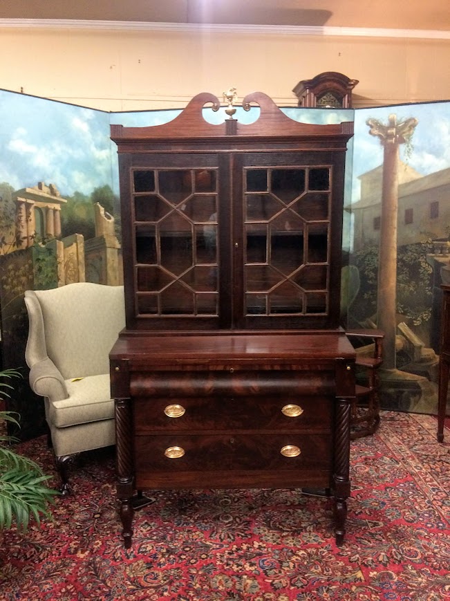 Antique Secretary Desk, Federal Period Desk - Image 2