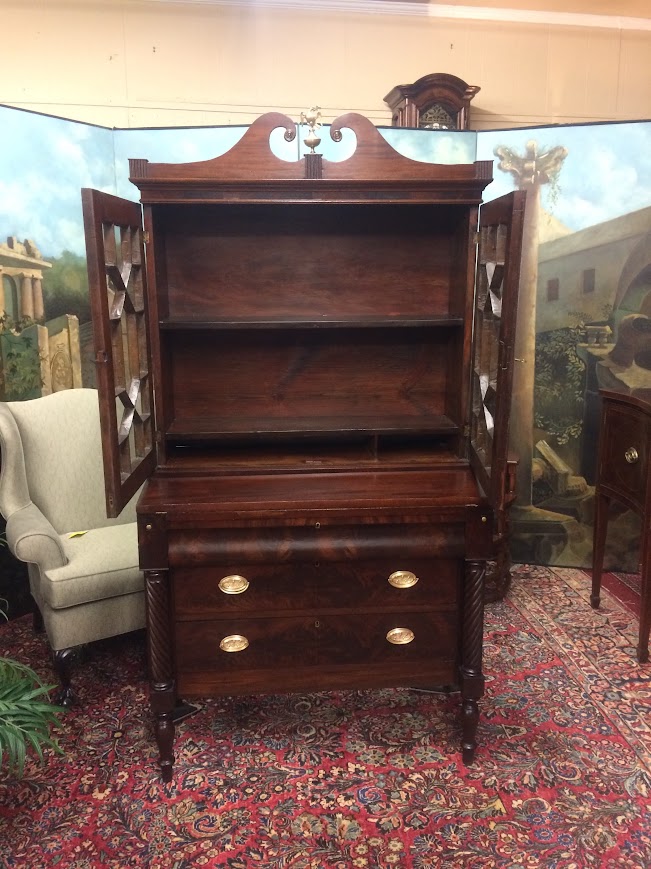 Antique Secretary Desk, Federal Period Desk - Image 7