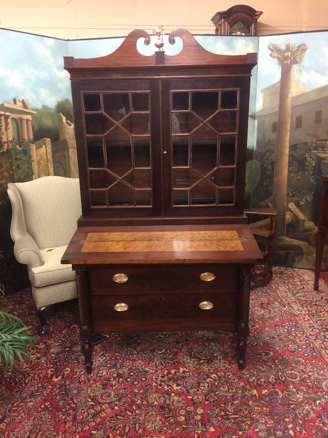 Antique Secretary Desk, Federal Period Desk - Image 8
