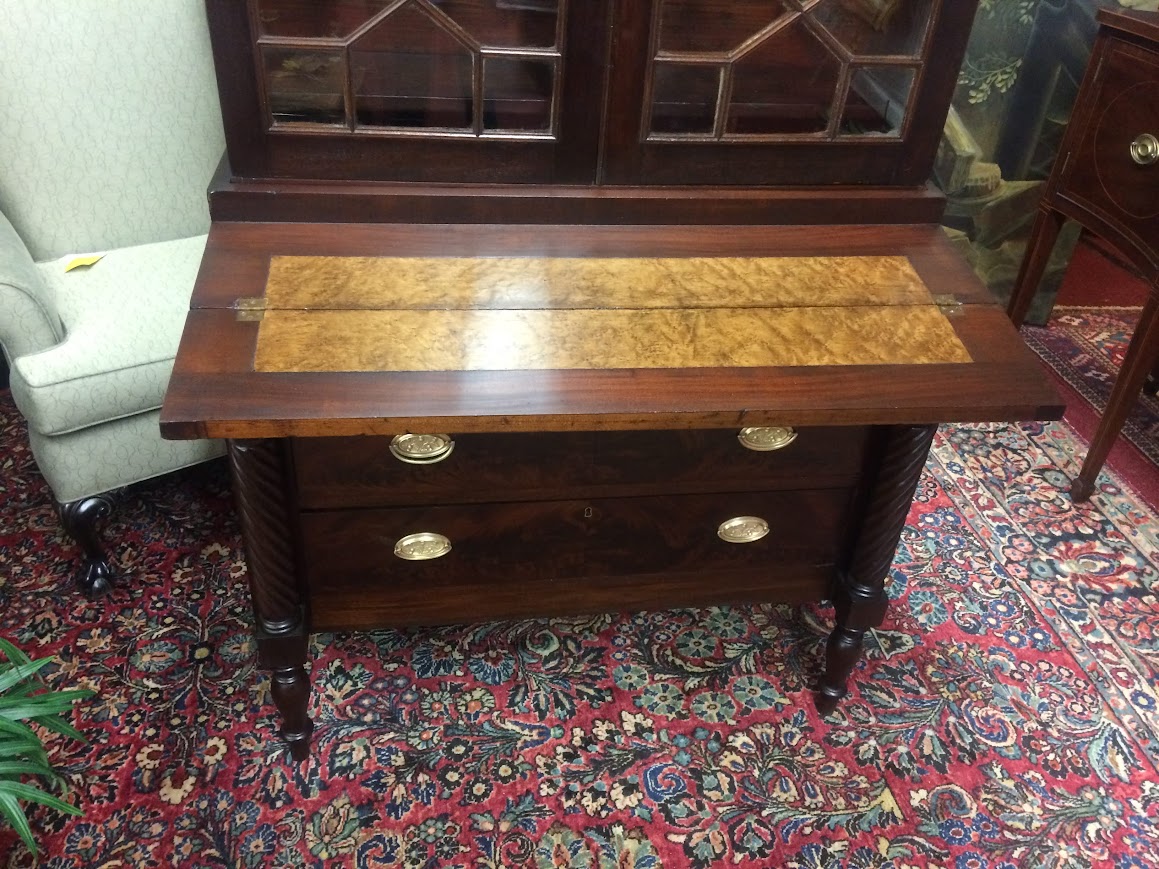 Antique Secretary Desk, Federal Period Desk - Image 9
