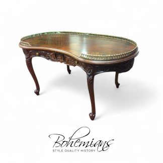 Vintage French Coffee Table, Kidney Shaped Coffee Table
