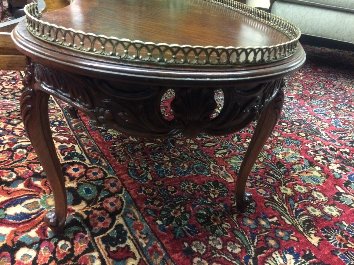 Vintage French Coffee Table, Kidney Shaped Coffee Table - Image 8