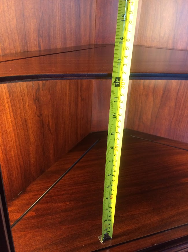 Vintage Henkel Harris Corner Cabinet, Lighted Display Cabinet - Image 9