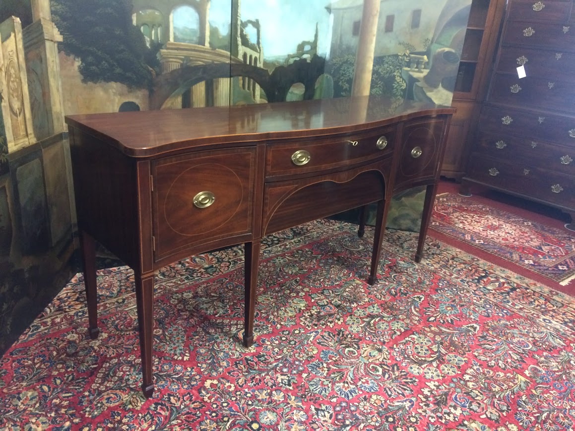 Vintage Kittinger Buffet, Inlaid Mahogany Sideboard - Image 13
