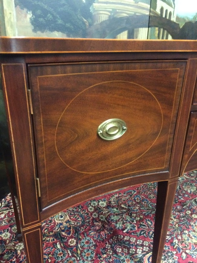 Vintage Kittinger Buffet, Inlaid Mahogany Sideboard - Image 12