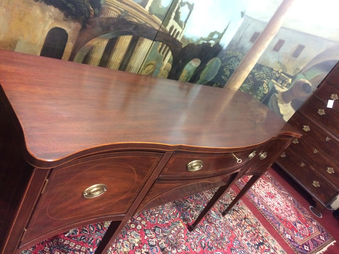 Vintage Kittinger Buffet, Inlaid Mahogany Sideboard - Image 11