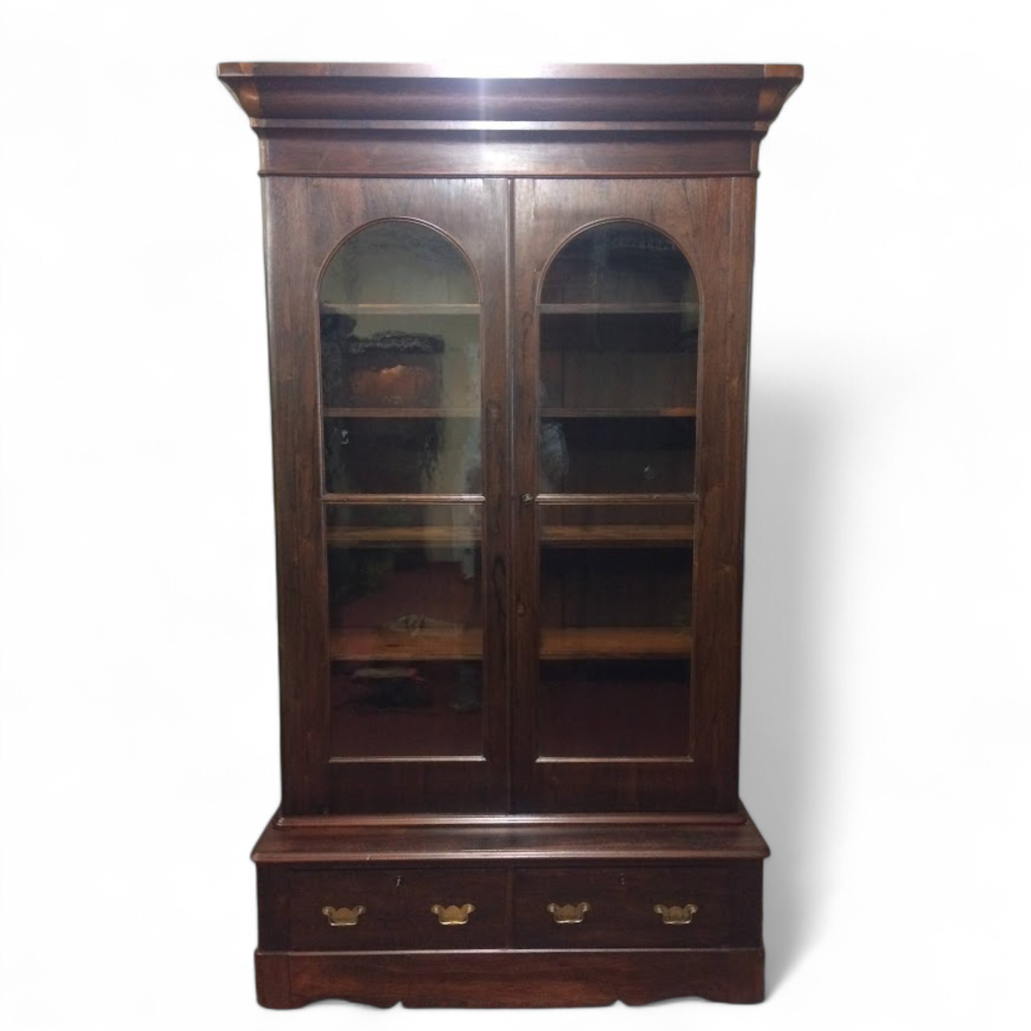 Antique Bookcase, Rosewood Bookcase, Victorian Bookcase
