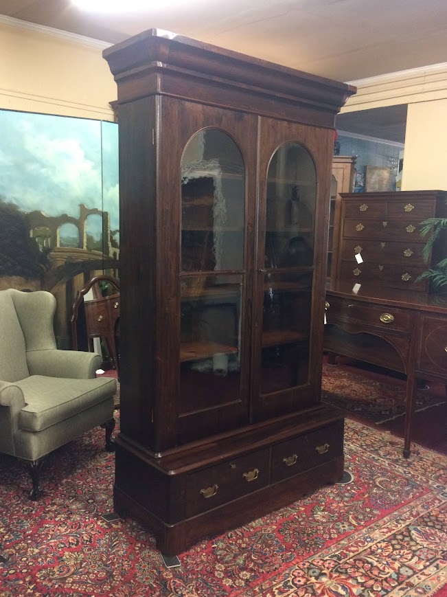 Antique Bookcase, Rosewood Bookcase, Victorian Bookcase - Image 4