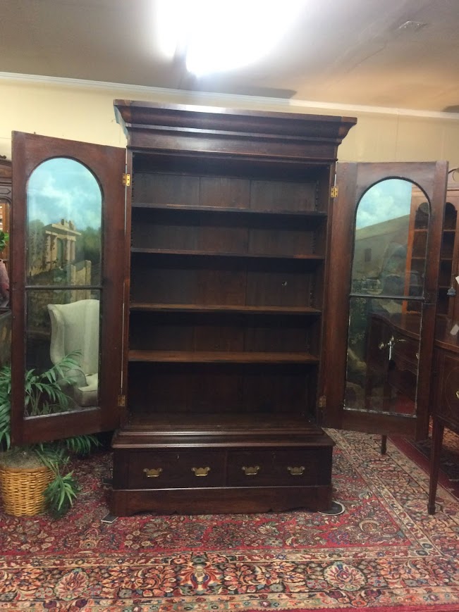 Antique Bookcase, Rosewood Bookcase, Victorian Bookcase - Image 6
