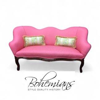 Victorian Settee, Pink Settee, End of the Bed Bench